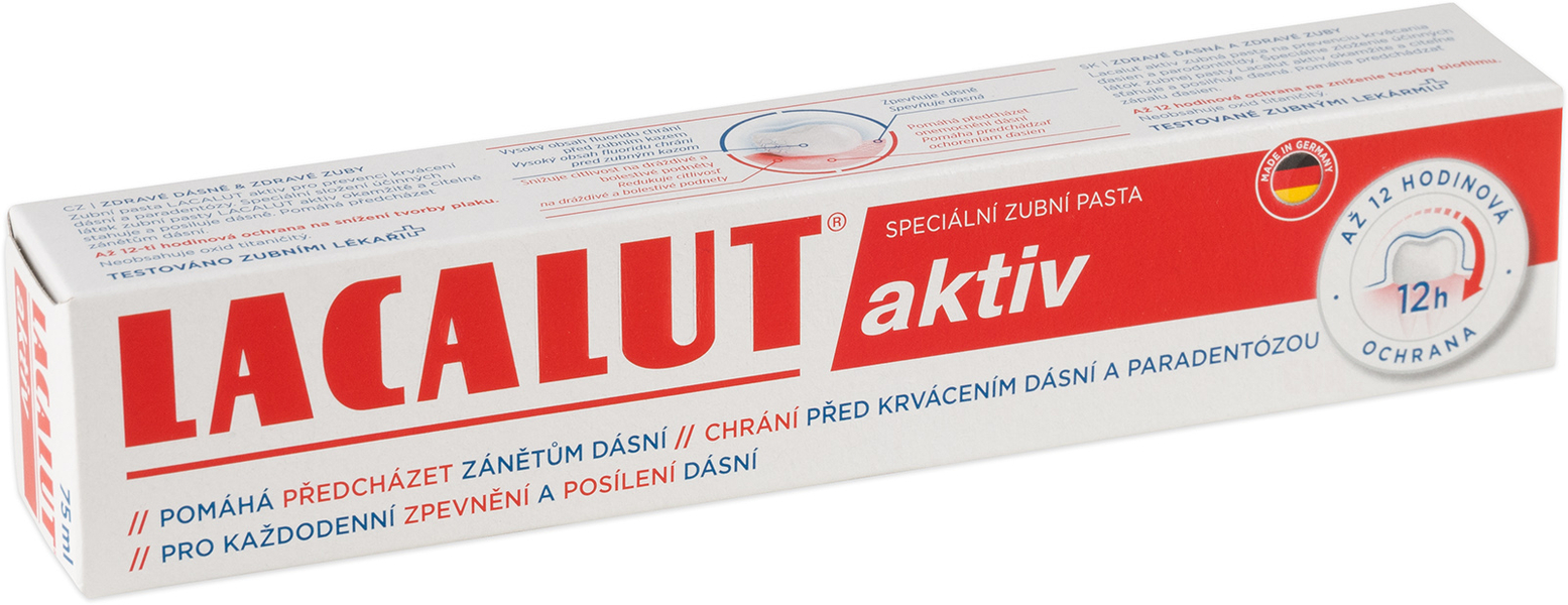 Lacalut ZP Activ 75ml | Kosmetické a dentální výrobky - Dentální hygiena - Zubní pasty